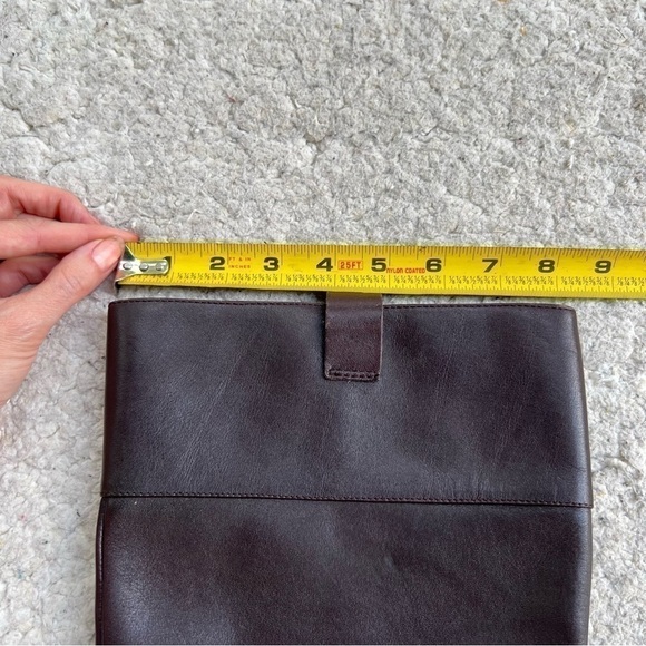 Tara M Brown Leather DIDI Faux Fur Interior Block Heel Rounded Toe Boots Sz 9 - Picture 12 of 14